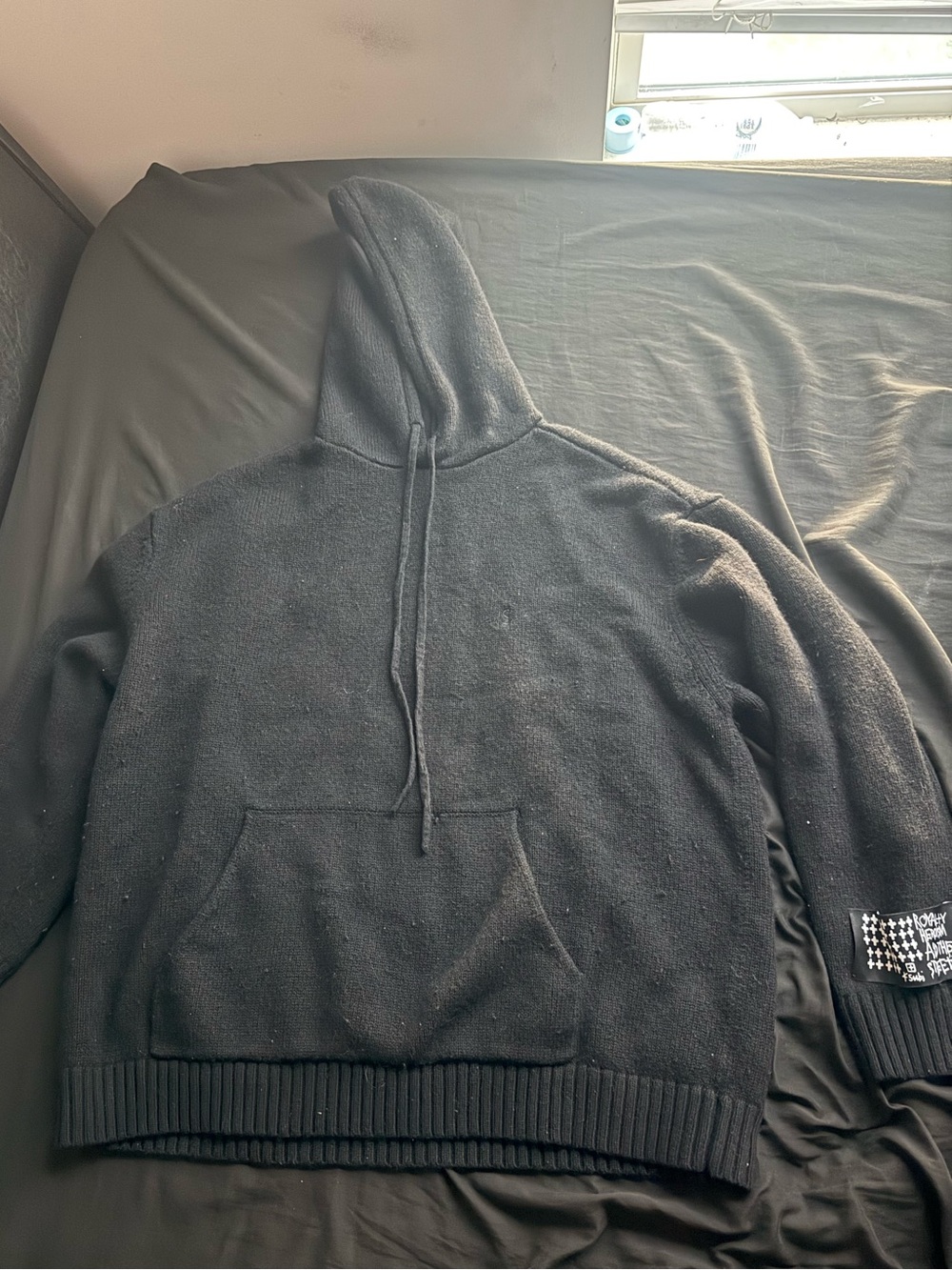 Ksubi Men's Black knitted Hoodie Sweater